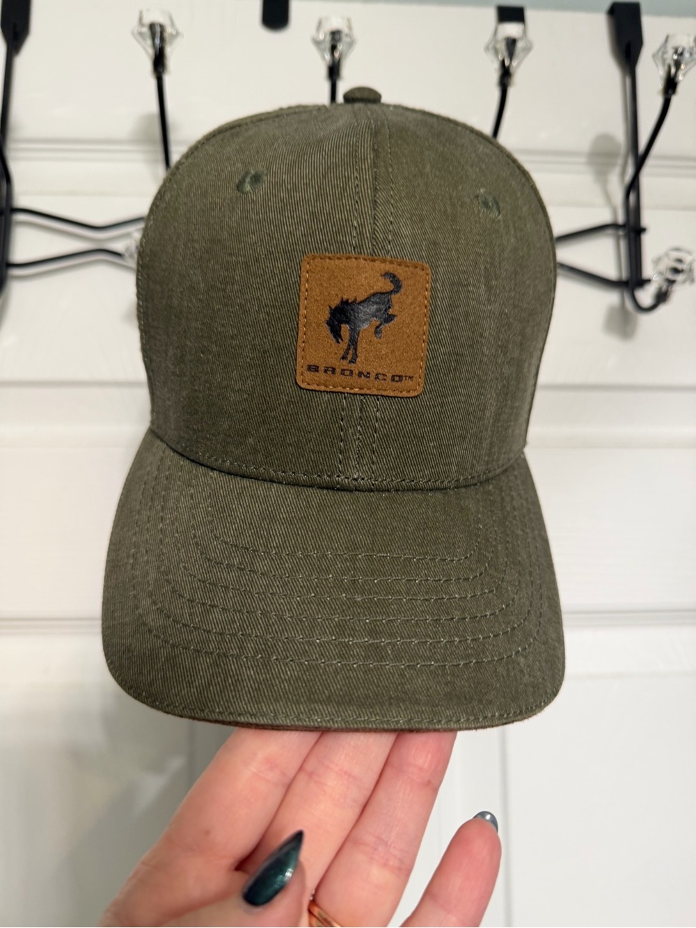 Ford Olive Green Interior Patch Baseball Cap